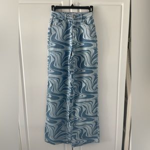 Never worn wide leg jeans !